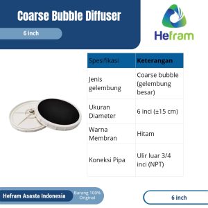 Coarse Bubble Diffuser 6 Inch
